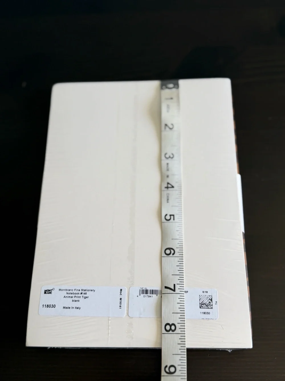 Montblanc Notebook #146 Pony Hair Tiger Premium Paper Blank Gold Cut Notebook